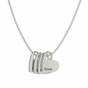 Mother's Gift Personalized Love Pendant Necklace Name For Mom