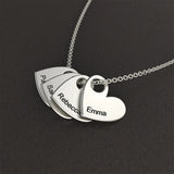 Mother's Gift Personalized Love Pendant Necklace Name For Mom