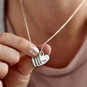 Mother's Gift Personalized Love Pendant Necklace Name For Mom