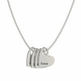 Mother's Gift Personalized Love Pendant Necklace Name For Mom