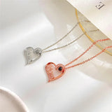 Mom's Gift Photo Projection Necklace Heart Lover Family Memory