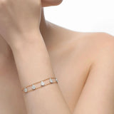 Mother's Gift 2 Rows Initial Chokers Personalized Bracelet for Women