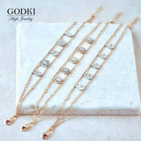 Mother's Gift 2 Rows Initial Chokers Personalized Bracelet for Women