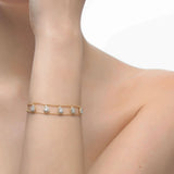 Mother's Gift 2 Rows Initial Chokers Personalized Bracelet for Women