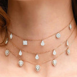 Mother's Initial Chokers Necklace Personalized Heart Stackable Necklaces
