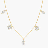 Mother's Initial Chokers Necklace Personalized Heart Stackable Necklaces