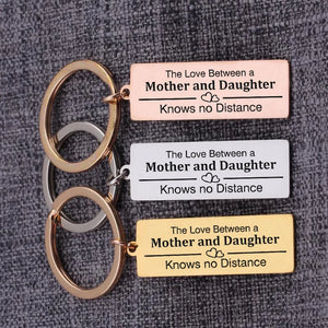 Mother Daughter Keychain: Love Knows No Distance