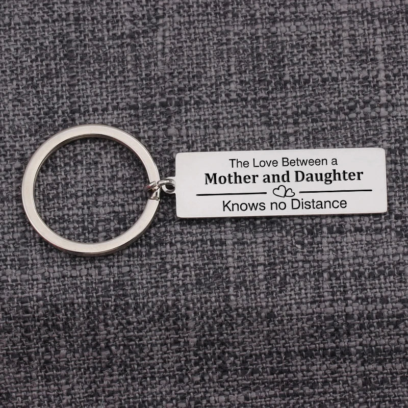 Mother Daughter Keychain: Love Knows No Distance