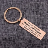 Mother Daughter Keychain: Love Knows No Distance