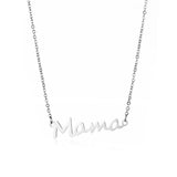 Mom Mama Letter Pendant Necklace Stainless Steel Jewelry