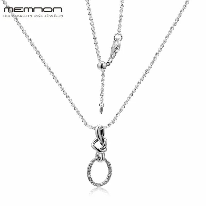 925 Silver Heart Necklace Women Jewelry Love Pendant Valentine's Day Gift 18"