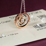 Mother's Crystal Pendant Necklace
