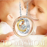 Mother's Crystal Pendant Necklace