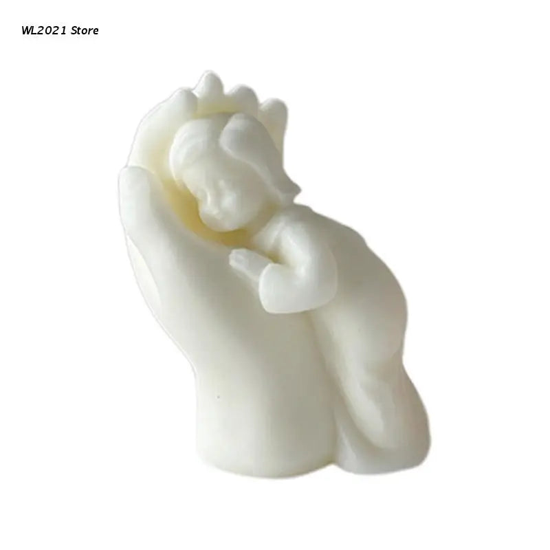 3D Mother's Hand Candle Molds for Aromatherapy Candles