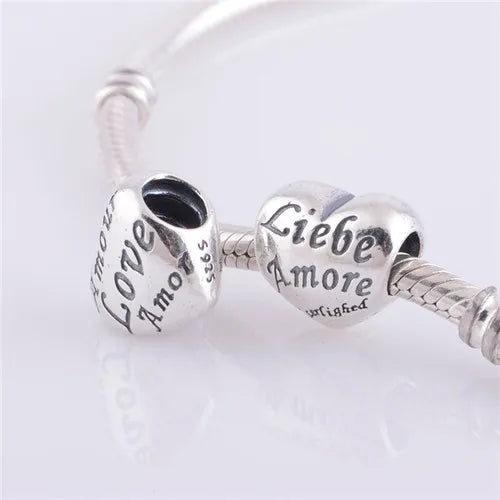 Mother's Love Collection - 925 Sterling Silver Charms for Bracelets & Necklaces