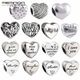 Mother's Love Collection - 925 Sterling Silver Charms for Bracelets & Necklaces