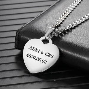 Mothers Heart Necklace with Photo, Stainless Steel Pendant
