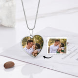 Mothers Photo Necklace for Women Mom Grandma Love Heart Picture
