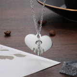 Personalized Mothers Photo Necklace Heart Picture Keepsake
