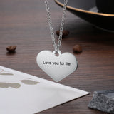 Personalized Mothers Photo Necklace Heart Picture Keepsake