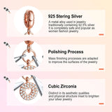 925 Silver Maternal Love Charm Bead Heart Pendant for Bracelet DIY