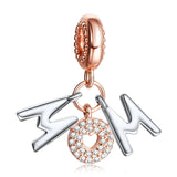 925 Silver Maternal Love Charm Bead Heart Pendant for Bracelet DIY