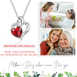 Customize Name Jewelry Mom Gift Love Heart Pendant Necklace for Women