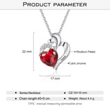 Customize Name Jewelry Mom Gift Love Heart Pendant Necklace for Women