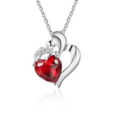 Customize Name Jewelry Mom Gift Love Heart Pendant Necklace for Women