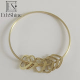 Custom Kids Name Heart Slide Charm Bracelets - Stainless Steel Bangles