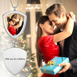 Custom Photo Necklace for Men Women Dad Mom Picture Pendant Memorial Keepsake