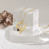 Personalized MOM Projection Necklace Love Heart Pendant
