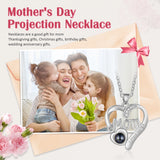 Personalized MOM Projection Necklace Love Heart Pendant