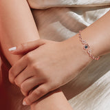 Personalized Heart Charm Bracelet for Mom Grandma