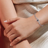 Personalized Heart Charm Bracelet for Mom Grandma