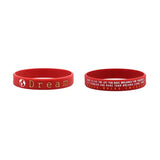 Motivational Silicone Rubber Wristbands Inspirational Bracelet