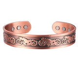 Copper Bracelet Double Magnets for Arthritis Pain 17.5mm Width
