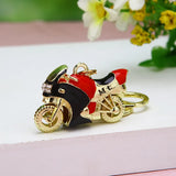 Motorcycle Pendants KeyChain Bag Charm Metal Key Holder 3D Crafts Key Chain