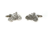 Silver Motorcycle Style Copper Cuff Links