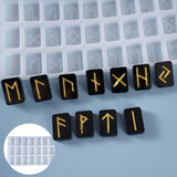 DIY Crafts Crystal Epoxy Resin Rune Letter Pendant Mold