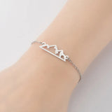 Snowy Mountain Bracelet for Women, Lover Gift