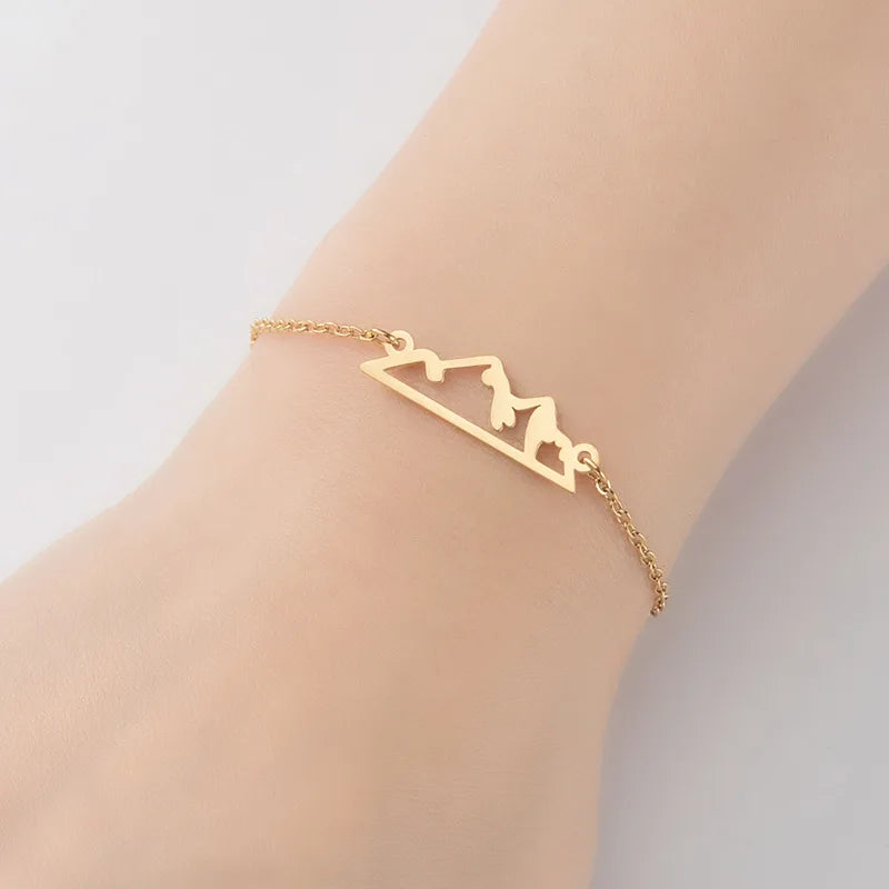 Snowy Mountain Bracelet for Women, Lover Gift