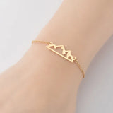 Snowy Mountain Bracelet for Women, Lover Gift