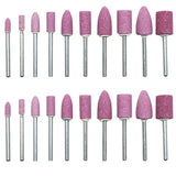 20PCS Mounted Abrasive Stone Grinding Head Polishing Wheels 3mm Mandrel