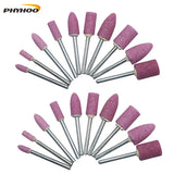 20PCS Mounted Abrasive Stone Grinding Head Polishing Wheels 3mm Mandrel