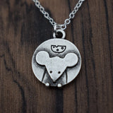 Tiny Mouse Necklace Animal Keepsake for Teens