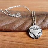 Tiny Mouse Necklace Animal Keepsake for Teens
