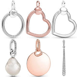 Heart Engravable Tag Necklace Pendant 925 Sterling Silver Charms