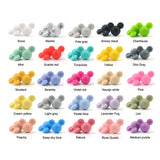 Cartoon Mouse Silicone Teething Beads Necklace Toy