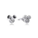 Mouse Silhouette Stud Earrings Sterling Silver Gift Jewelry